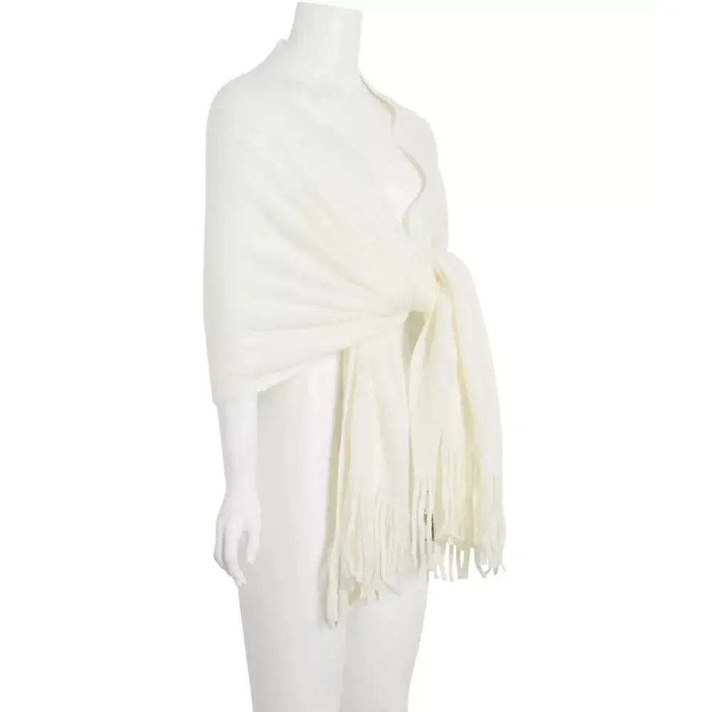STEVE MADDEN Super-Soft Knit Muffler Chunky White Oversized Scarf